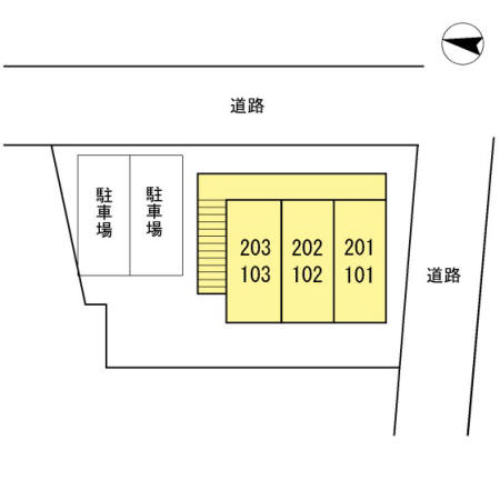 メゾン・ド・クララ 地図（共通）