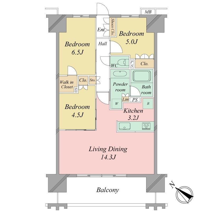 レーベン金沢 MID WEST TOWER 間取り