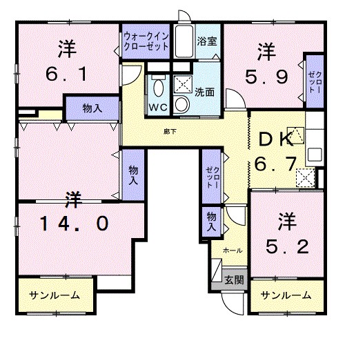 ボニートビオラⅢ 間取り