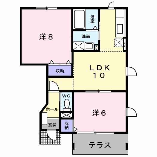 エクセルコーポなるみ 間取り