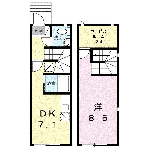 ルミエールキューブＢ 間取り