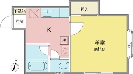 旭ハウス上所II 間取り