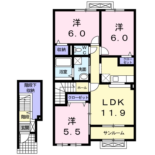 カルムＭ 間取り