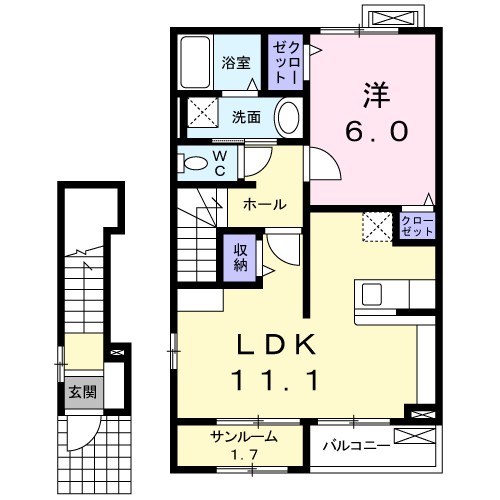 ハーティネスⅠ 間取り