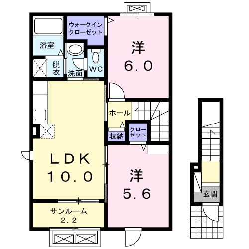 プリムローズ・Ｋ 間取り