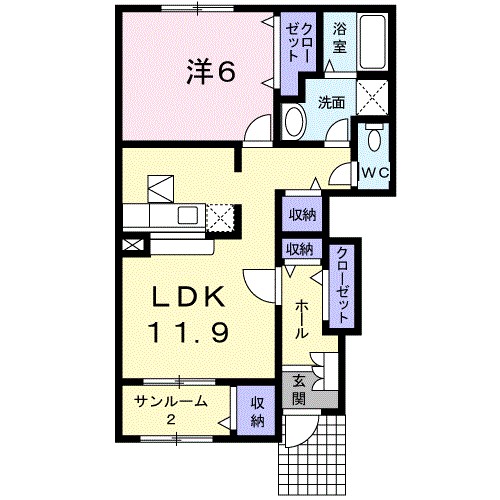 ボンマルシェ　Ⅱ 間取り