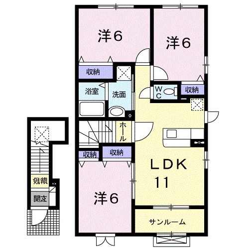 メープル城南 間取り