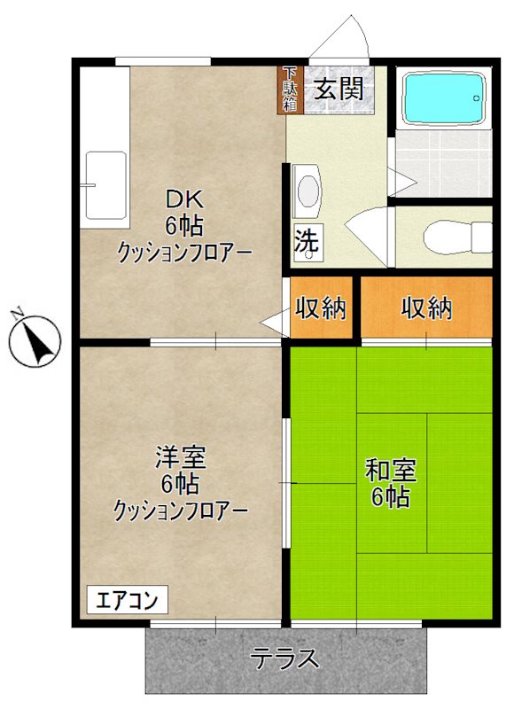 ヴィレッジ II　- Village II - 103号室 間取り