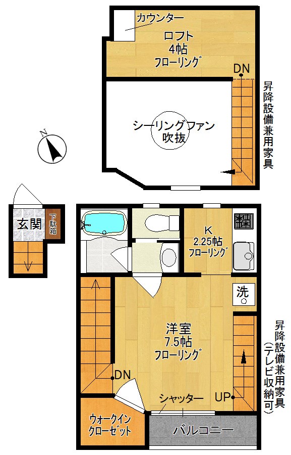 コージーコートリベルタ 202号室 間取り