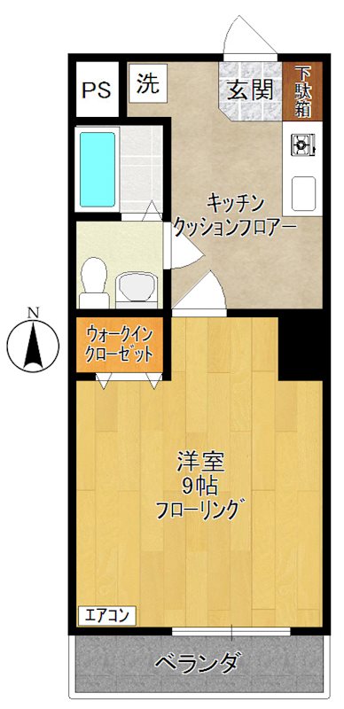 アーバンシャトル  302号室 間取り