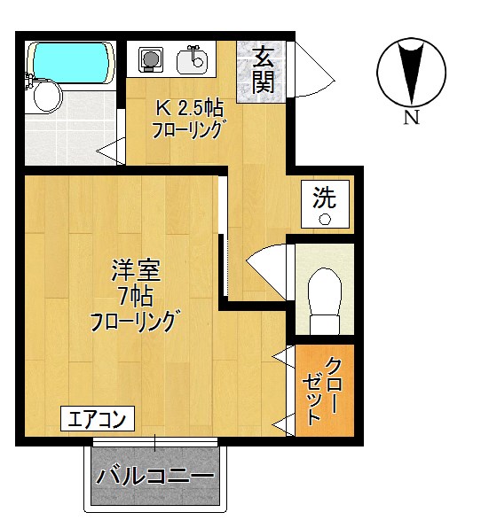 第3広田マンション 301号室 間取り