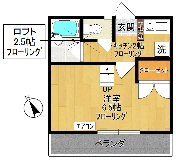 アイランドA 間取り図