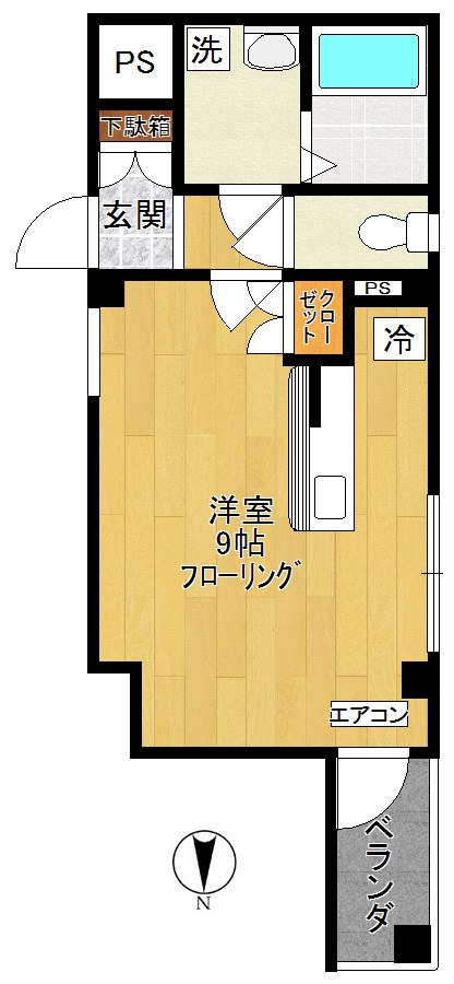メゾン梨花III 302号室 間取り