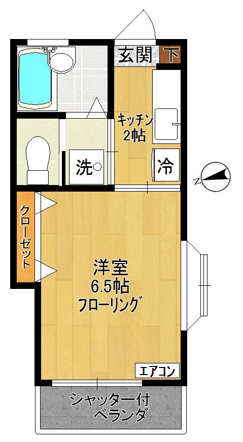 ラ・メゾン・ド・カンパーニュ 201号室 間取り