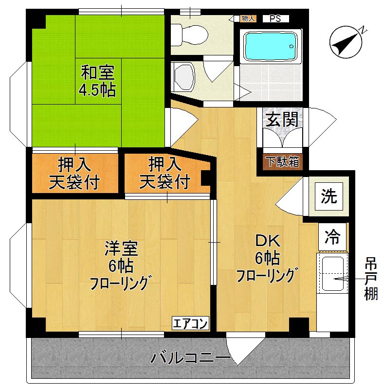 リーベンブルク 201号室 間取り