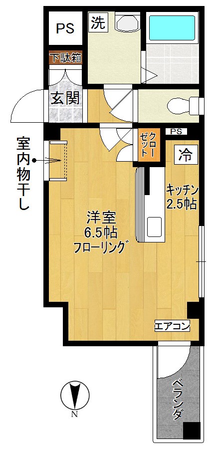メゾン梨花III 102号室 間取り
