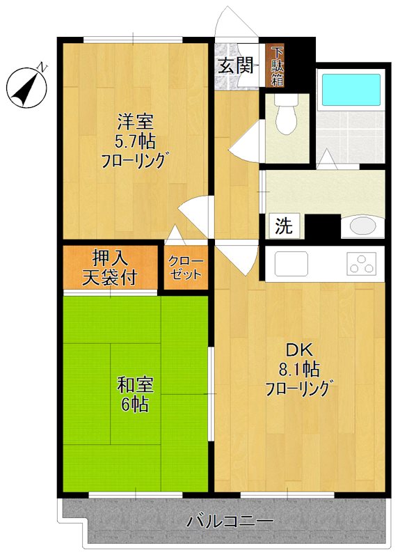 ステイト・ハイム  302号室 間取り