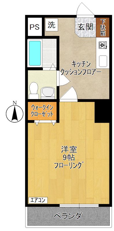 アーバンシャトル  305号室 間取り
