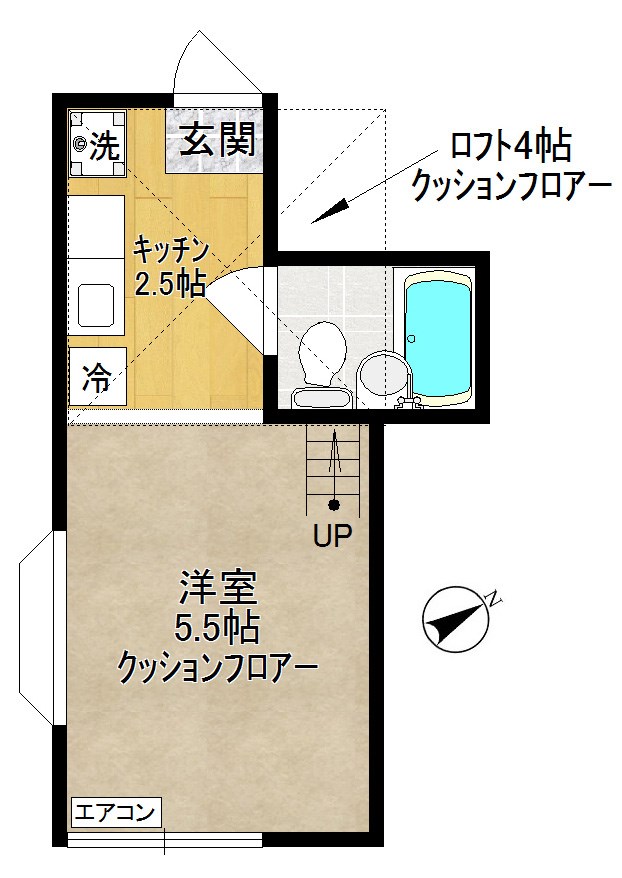 KSA 201号室 間取り