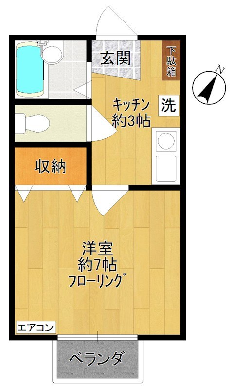 メゾンK 203号室 間取り