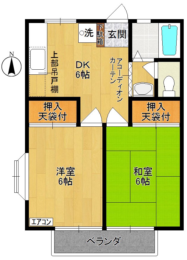 コスモハイツ 間取り図