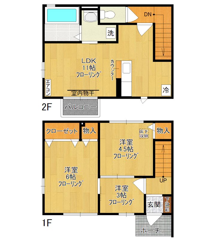 グラシア 101号室 間取り