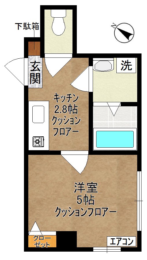 BKビル 301号室 間取り