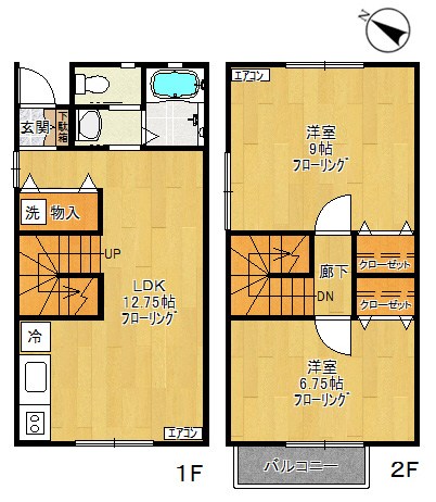 リバーテラス 107号室 間取り