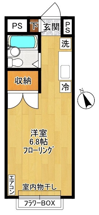 サンワードヨシザワ 202号室 間取り