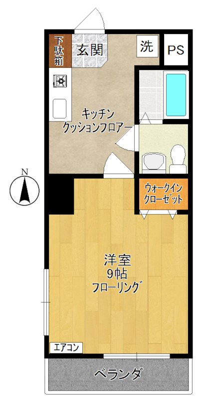 アーバンシャトル  301号室 間取り
