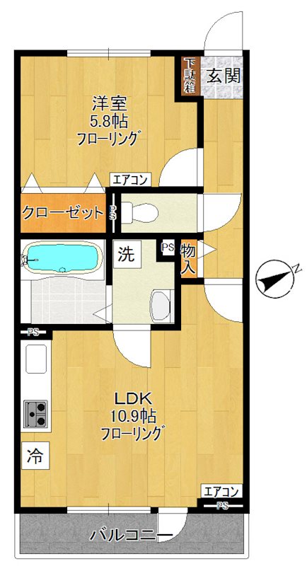 SＹハイア  302号室 間取り