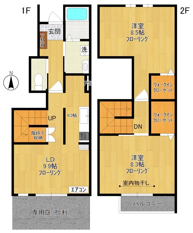 シャンテベール  間取り図