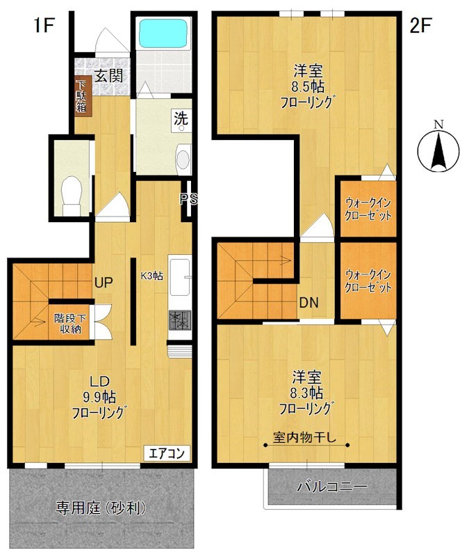 シャンテベール 間取り図