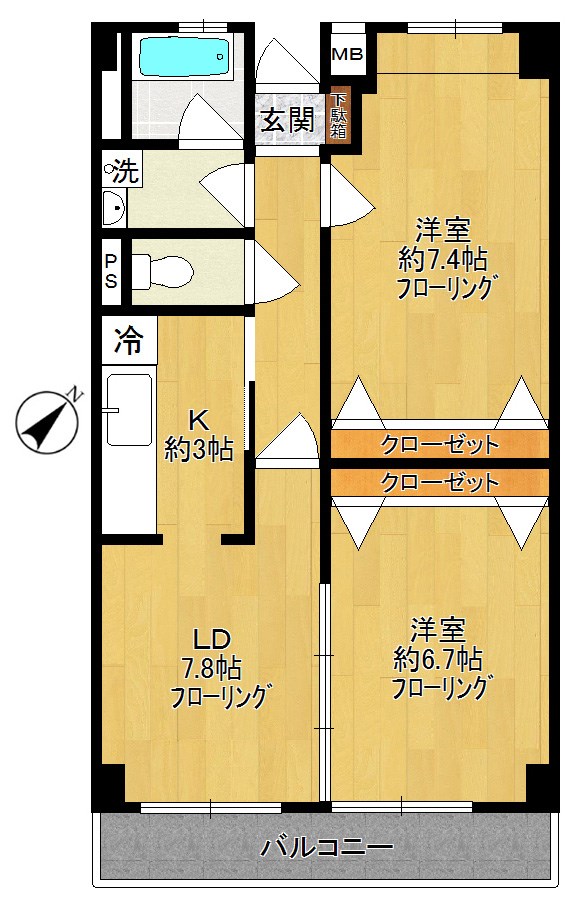 La　Casa　del　Pozo　Blanco 305号室 間取り