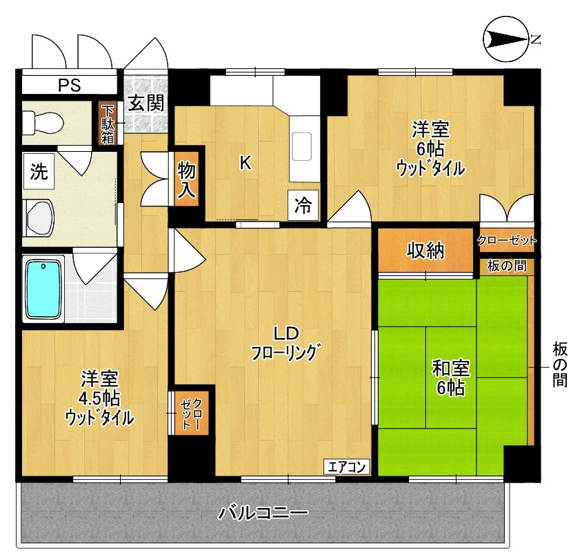 ロイヤルシャトー福島 間取り図