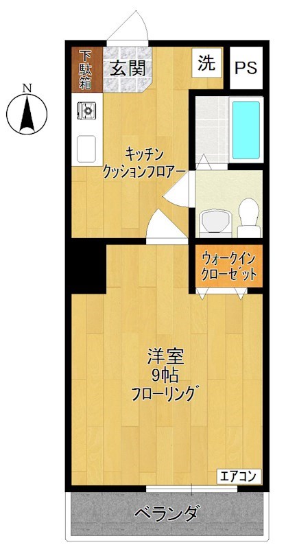 アーバンシャトル  303号室 間取り