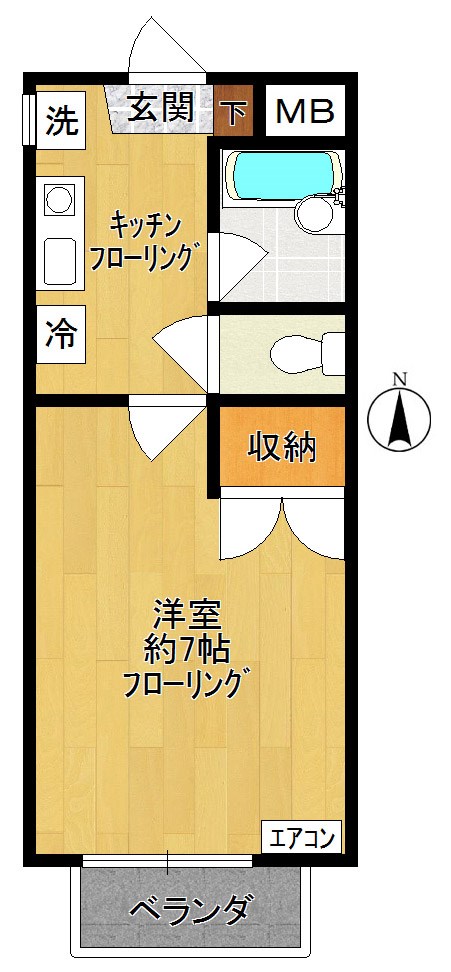 コンフォート　サイチ 203号室 間取り