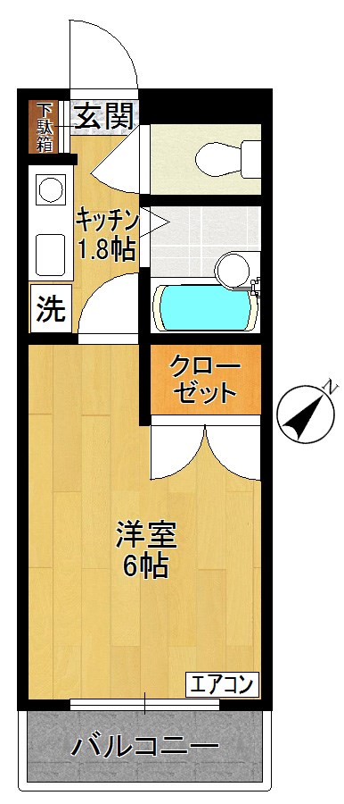 パル・ビューテラス  402号室 間取り