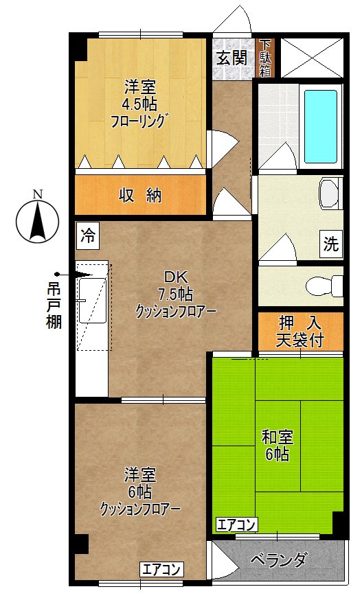 エスペランザ枡形 302号室 間取り