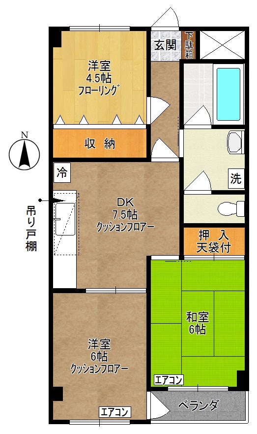 エスペランザ枡形 間取り図