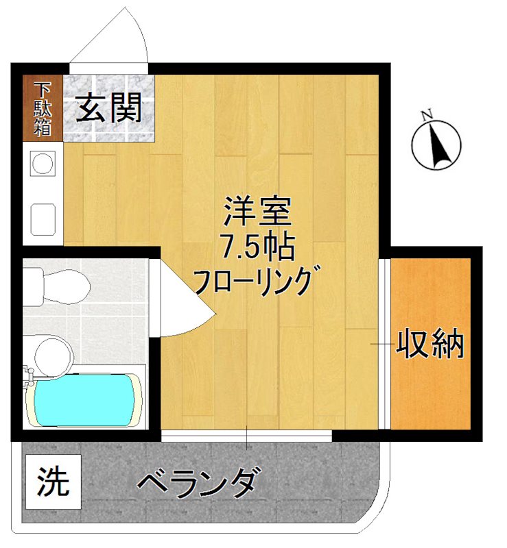 コーポアドリーム  102号室 間取り