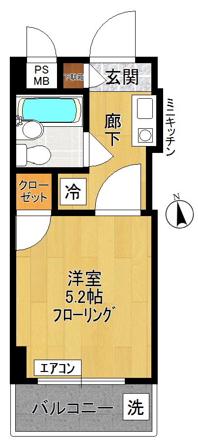 ワコーレよみうりランド  203号室 間取り