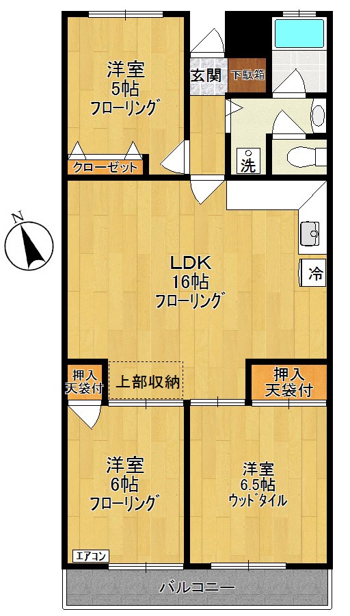 サングリーン3 203号室 間取り