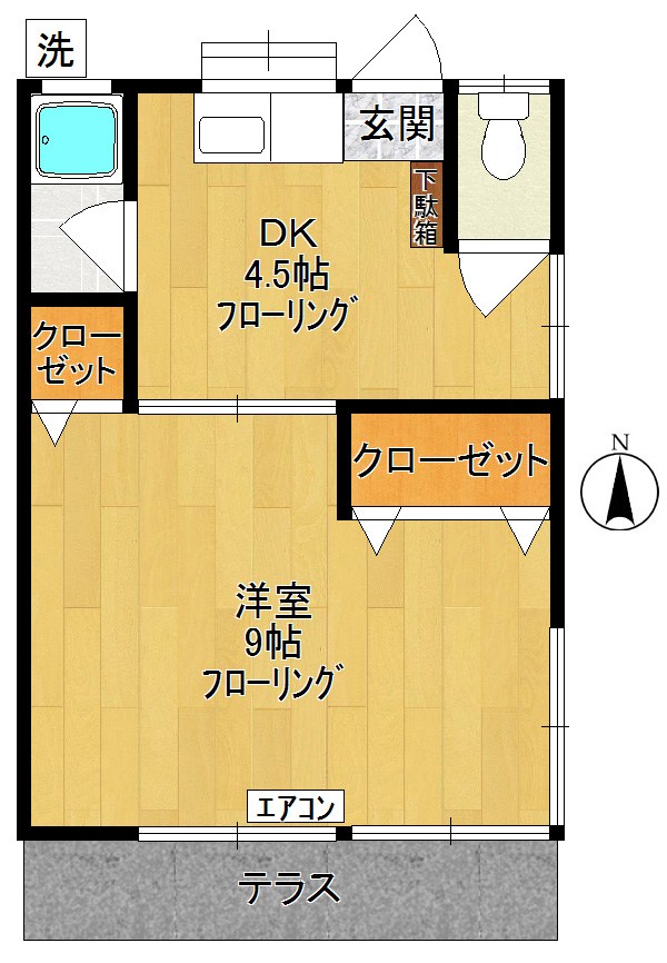 第3わかば荘 101号室 間取り