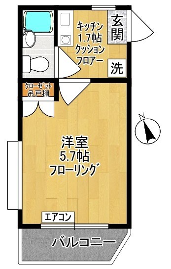 サイディングⅡ 303号室 間取り