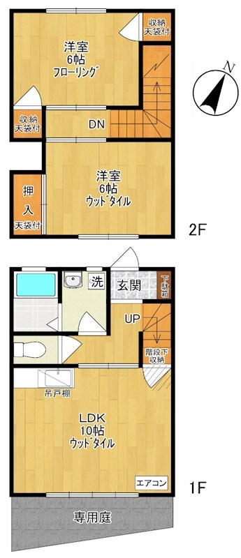 ラ・フルール 102号室 間取り