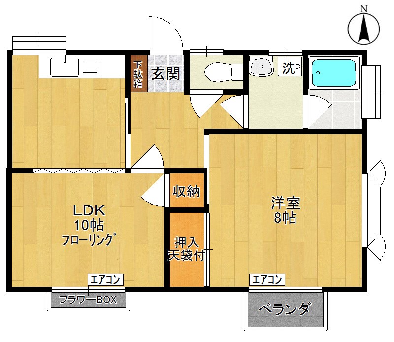 メゾン臼田 101号室 間取り