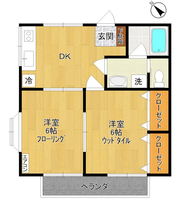 ファインヒルマツバ  101号室 間取り