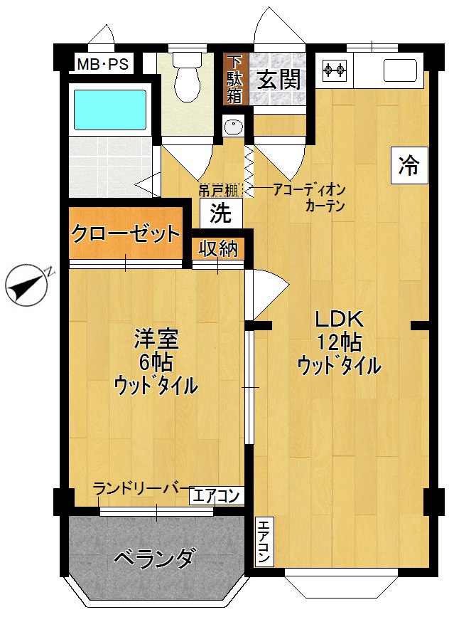 ハイツタナカ 202号室 間取り