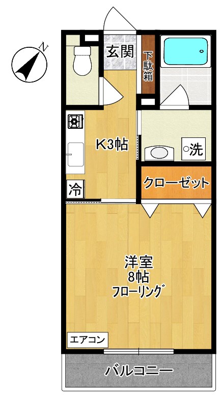 グリンフォートIII 間取り図